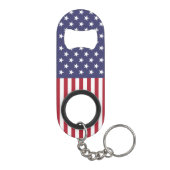 Amerikaanse vlag mini flessenopener (Achterkant)