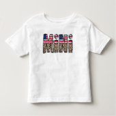Amerikaanse vlag MINI Kinder Shirts (Voorkant)