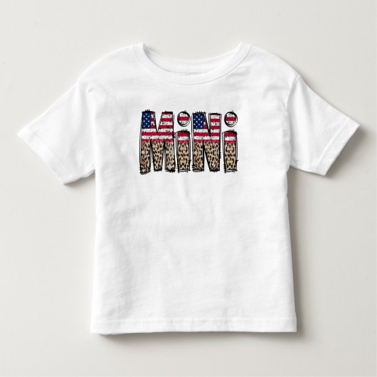 Amerikaanse vlag MINI Kinder Shirts (Voorkant)