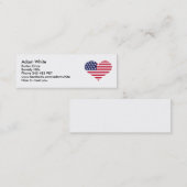 Amerikaanse vlag mini visitekaartje (Voorkant / Achterkant)
