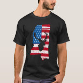 Amerikaanse vlag Mississippi Deer Hunting T-Shirt (Voorkant)