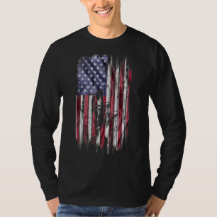  Amerikaanse vlag Mma Muay Thai Kickboksen T-shirt