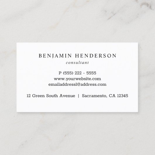 Amerikaanse vlag Modern consultant Visitekaartje (Achterkant)