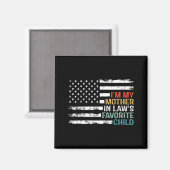 Amerikaanse Vlag Moeders Favoriete Kind Magneet (Voorkant / Achterkant)