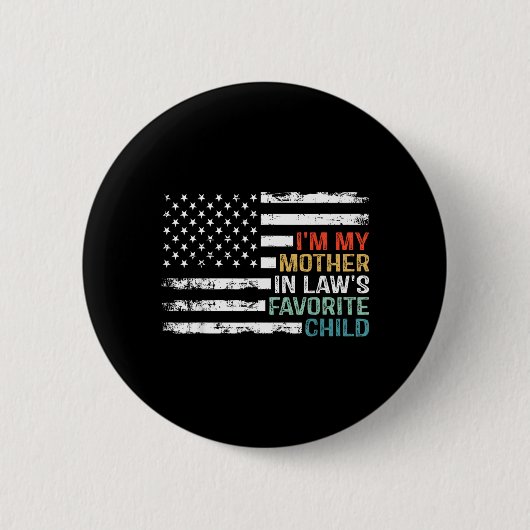 Amerikaanse Vlag Moeders Favoriete Kind Ronde Button 5,7 Cm (Voorkant)