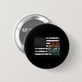 Amerikaanse Vlag Moeders Favoriete Kind Ronde Button 5,7 Cm (Voorkant /achterkant)