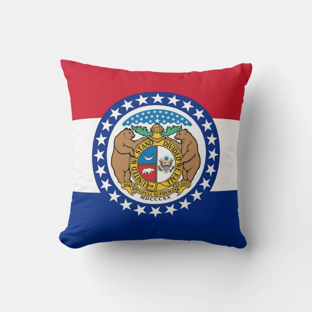 Amerikaanse vlag MoJo Pillow van Missouri Kussen (Voorkant)