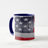 Amerikaanse vlag mok (Voorkant links)