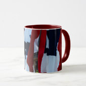 Amerikaanse vlag Mok (Voorkant rechts)