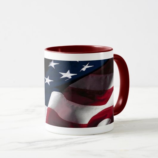 Amerikaanse vlag-Mok Mok (Voorkant rechts)