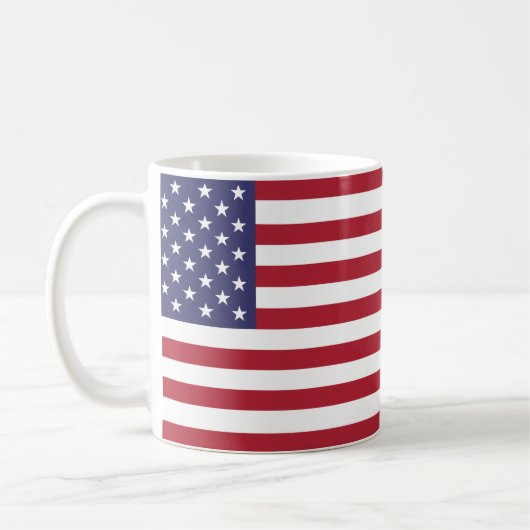 Amerikaanse vlag Mok - Patriottische sterren en st (Links)