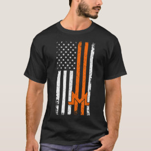 Amerikaanse vlag Monero USA munt Blockchain Crypto T-shirt