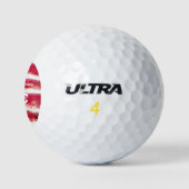 Amerikaanse vlag monogram golfballen (Logo)