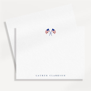 Amerikaanse Vlag Monogram Minimalistische Patriott Kaart