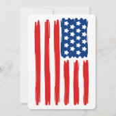 Amerikaanse vlag Monogram & naam Persoonlijk brief Notitiekaartje (Achterkant)