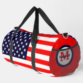 Amerikaanse vlag monogram patriottische grote plun plunjezak (Rechterhoek)