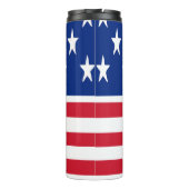 Amerikaanse vlag Monogrammed Thermosbeker (Achterkant)
