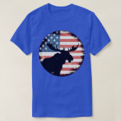 Amerikaanse vlag Moose T-shirt (Design voorkant)