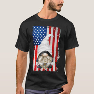 Amerikaanse vlag motief voor veteraan grappig patr t-shirt