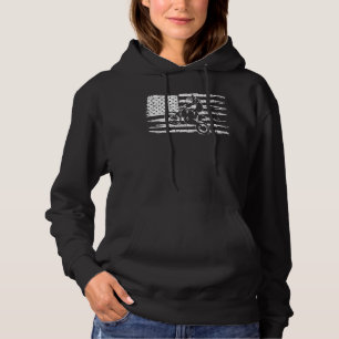  Amerikaanse vlag motorcross Dirt Bike Player S Hoodie