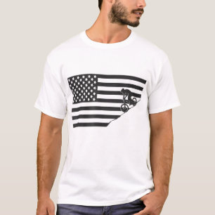 Amerikaanse vlag mountainbike kleding - Mountain B T-shirt