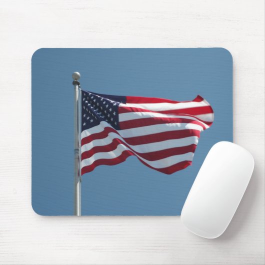 Amerikaanse vlag Mousepad Muismat (Met muis)