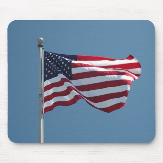 Amerikaanse vlag Mousepad Muismat (Voorkant)