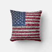 Amerikaanse Vlag Mozaïek Kussen (Voorkant)