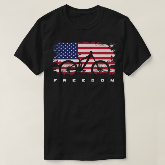 Amerikaanse vlag MTB Mountain Bike Apparel - Mount T-shirt (Design voorkant)