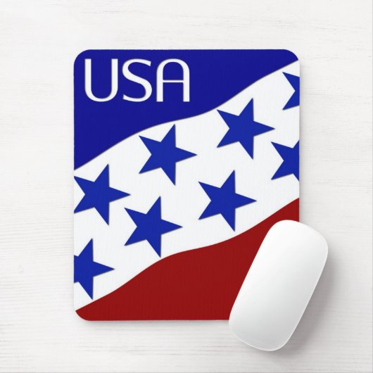 Amerikaanse vlag muismat (Met muis)