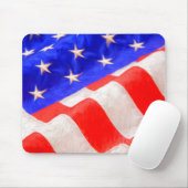 Amerikaanse Vlag Muismat (Met muis)