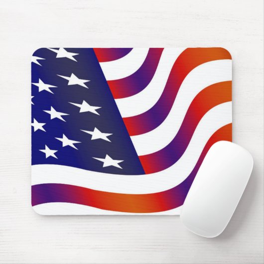 Amerikaanse vlag muismat (Met muis)