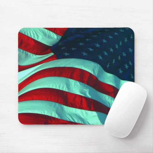 Amerikaanse vlag muismat (Met muis)