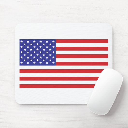 Amerikaanse vlag muismat (Met muis)