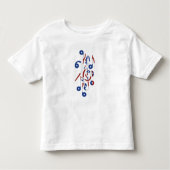 Amerikaanse vlag Musical Notes Kinder Shirts (Voorkant)