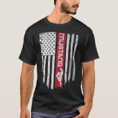 Amerikaanse vlag Mustang T-shirt (Voorkant)