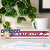 Amerikaanse vlag naambordje