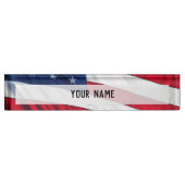 Amerikaanse vlag naambordje (Voorkant)