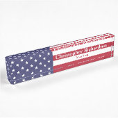 Amerikaanse vlag naambordje