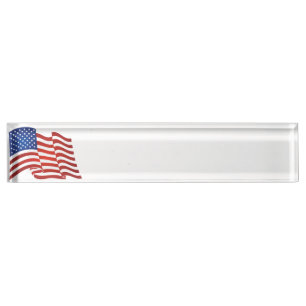 Amerikaanse vlag naambordje