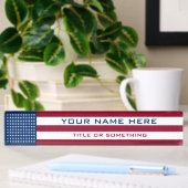 Amerikaanse vlag naambordje