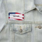 Amerikaanse vlag naamplaatje (In situ)