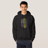 Amerikaanse vlag Nacho Vlag  vader Hoodie (Voorkant volledig)