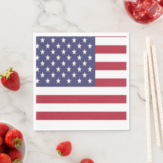 Amerikaanse vlag Napkin Servet (Insitu)