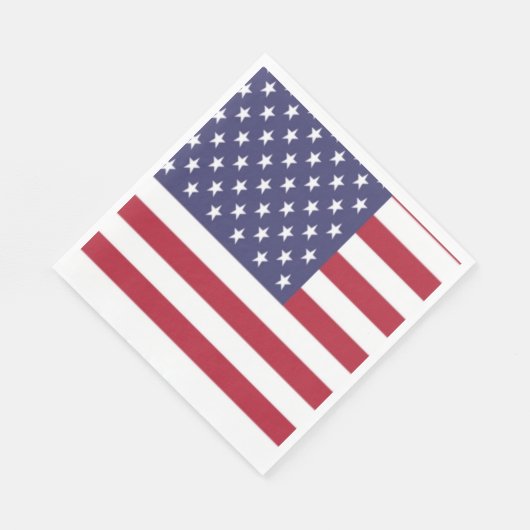 Amerikaanse vlag Napkin Servet (Hoek)