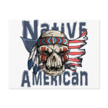 Amerikaanse vlag (Native American Indian Warrior S