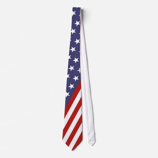 Amerikaanse vlag Necktie Stropdas (Voorkant)