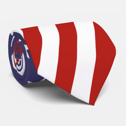Amerikaanse vlag Necktie Stropdas (Opgerold)