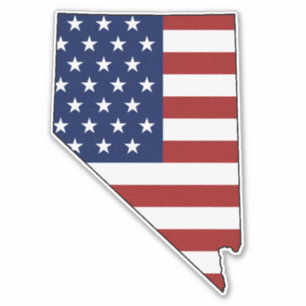 Amerikaanse vlag Nevada Sticker