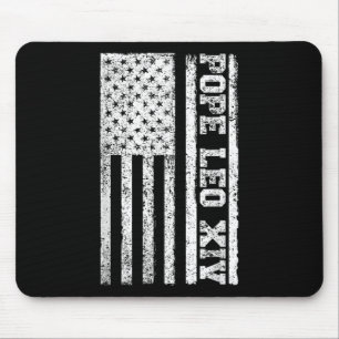 Amerikaanse vlag nieuwe paus 2025 Christelijke pau Muismat
